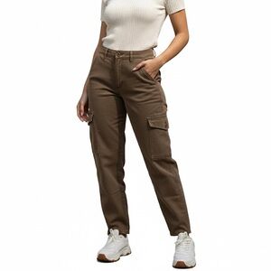 Aritzia Wilfred Free Size 4 Modern Cargo Pants Utility Medium Brown Cotton